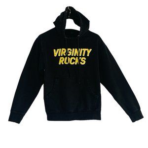 Independent Trading Company Virginity Rocks Graphic Black Hoodie Sweatshirt